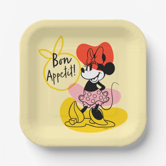Minnie Mouse | Bon Appetit! Paper Plates (Front)