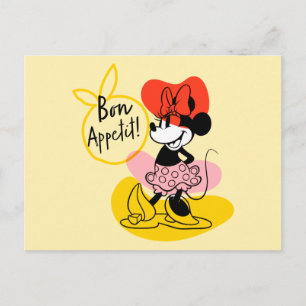 Minnie Mouse Bon Appetit! Postcard