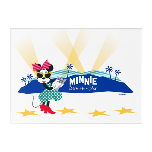 Minnie Mouse  Born to be a Star Acrylic Print