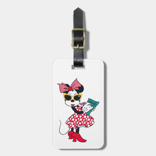 Minnie Mouse  Born to be a Star Luggage Tag