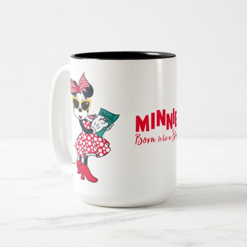 Minnie Mouse  Born to be a Star Two_Tone Coffee Mug