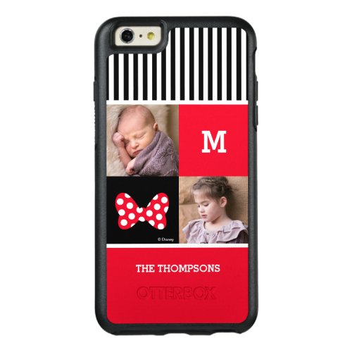 Minnie Mouse Bow  Add Photos  Monogram OtterBox iPhone 66s Plus Case