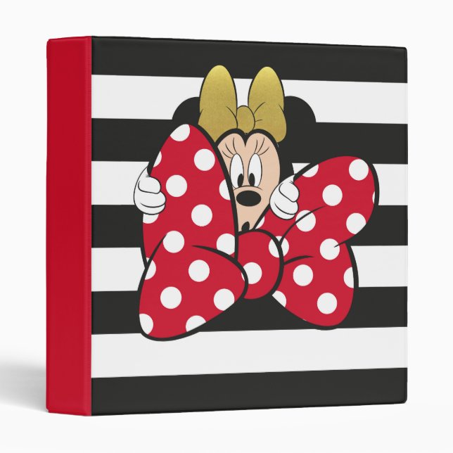 Minnie Mouse | Bow Tie 3 Ring Binder (Front/Spine)