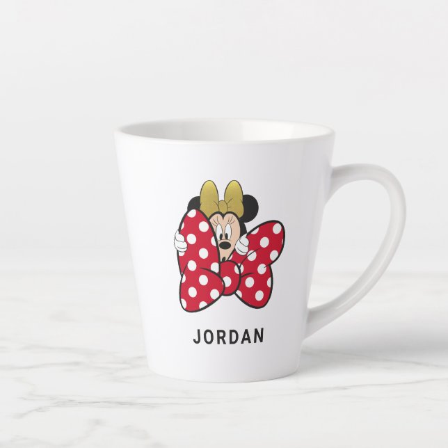 Minnie Mouse | Bow Tie Latte Mug (Right)
