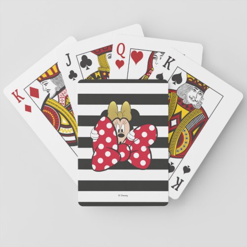 Minnie Mouse  Bow Tie Playing Cards