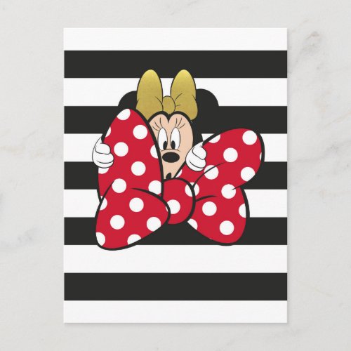 Minnie Mouse  Bow Tie Postcard