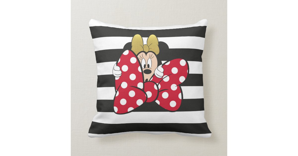 Download Minnie Mouse | Bow Tie Throw Pillow | Zazzle.com