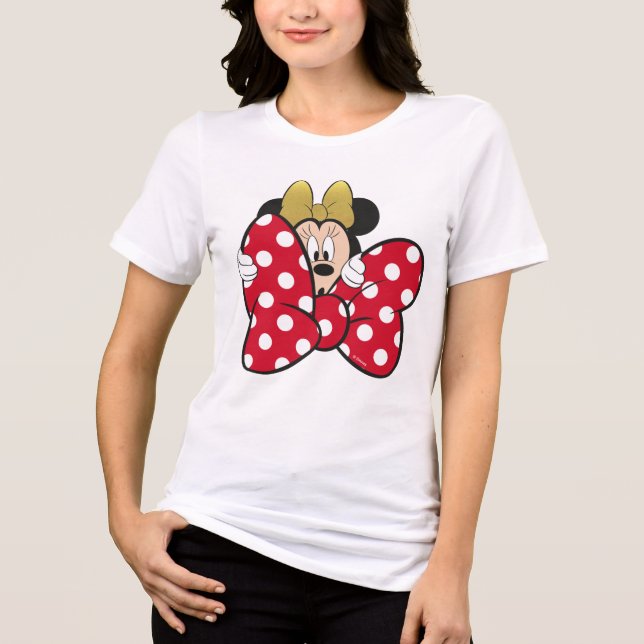 Minnie Mouse | Bow Tie Tri-Blend Shirt (Front)