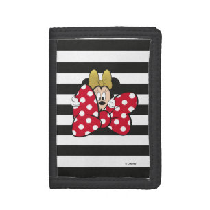 Minnie Mouse Bow Tie Trifold Wallet