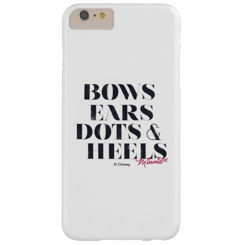 Minnie Mouse  Bows Ears Dots  Heels Barely There iPhone 6 Plus Case