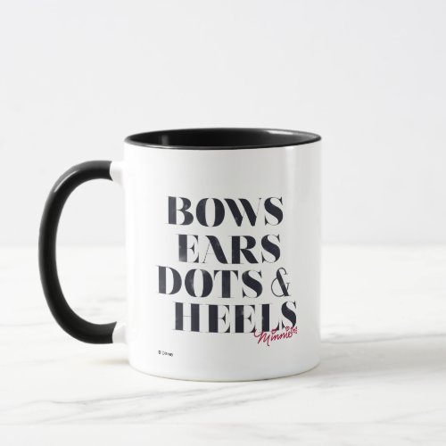 Minnie Mouse  Bows Ears Dots  Heels Mug