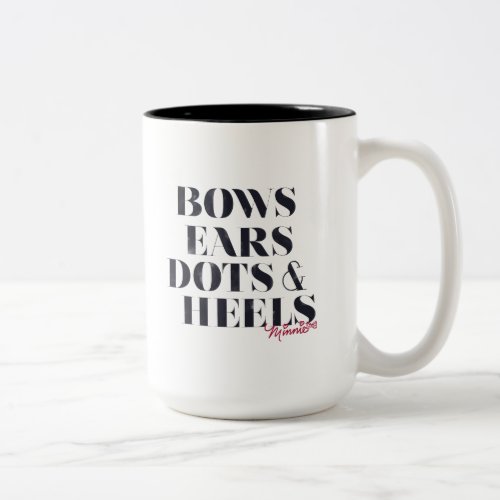 Minnie Mouse  Bows Ears Dots  Heels Two_Tone Coffee Mug