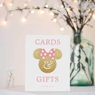 Minnie Mouse   Bridal Shower Cards & Gifts Foam Board