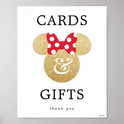 Minnie Mouse | Bridal Shower Cards &amp; Gifts Poster