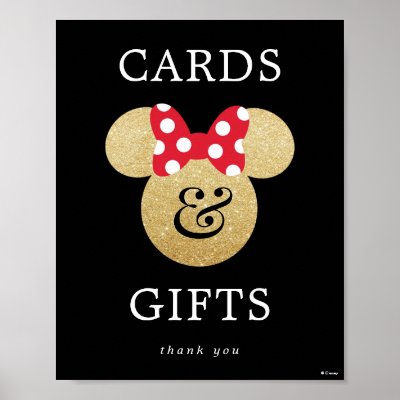 Minnie Mouse | Bridal Shower Cards &amp; Gifts Poster
