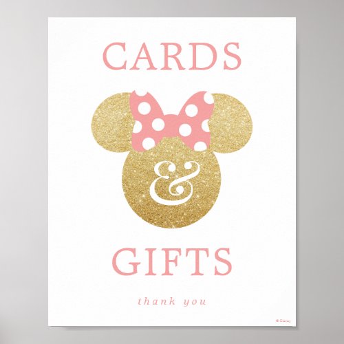 Minnie Mouse  Bridal Shower Cards  Gifts Poster