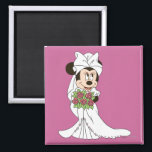 Minnie Mouse | Bride at Wedding Magnet<br><div class="desc">Minnie Mouse</div>