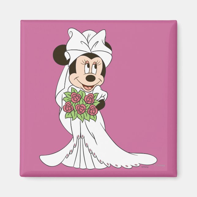 Minnie Mouse | Bride at Wedding Magnet (Front)