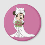 Minnie Mouse | Bride at Wedding Magnet<br><div class="desc">Minnie Mouse</div>