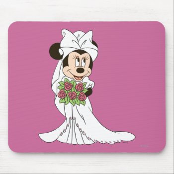 Minnie Mouse | Bride At Wedding Mouse Pad by MickeyAndFriends at Zazzle