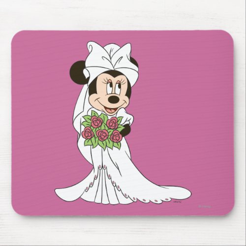 Minnie Mouse  Bride at Wedding Mouse Pad