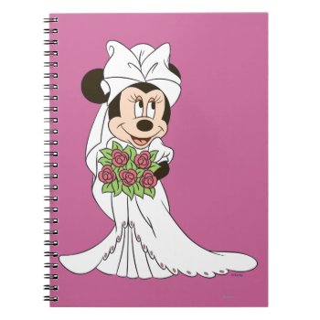 Minnie Mouse | Bride At Wedding Notebook by MickeyAndFriends at Zazzle