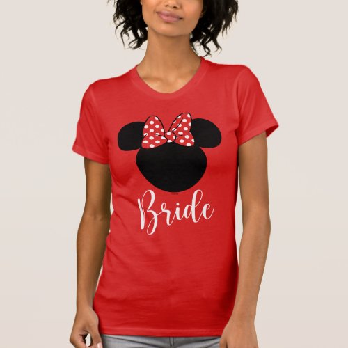 Minnie Mouse  Bride  Script T_Shirt