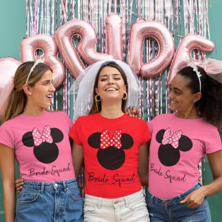 Minnie Mouse | Bride Squad Script T-Shirt