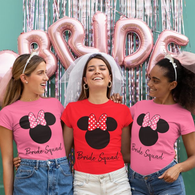 Minnie Mouse | Bride Squad Script T-Shirt (Creator Uploaded)