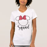 Minnie Mouse | Bride Squad Script T-Shirt<br><div class="desc">Going to Disney with your Bridal Party? This Minnie Bride Squad shirt is the perfect way to celebrate your upcoming wedding!</div>