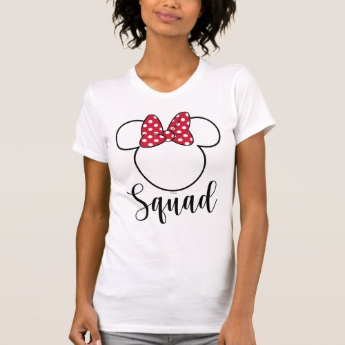 Minnie Mouse  Bride Squad Script T_Shirt