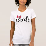 Minnie Mouse | Bride T-Shirt<br><div class="desc">Going to Disney with your Bridal Party? This Minnie Bride shirt is the perfect way to celebrate your upcoming wedding!</div>