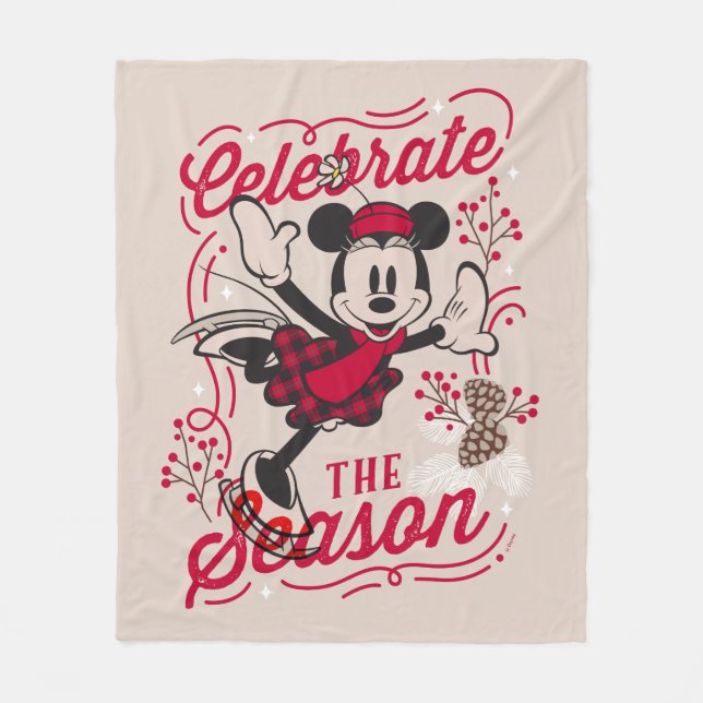 Minnie Mouse | Celebrate The Season Fleece Blanket (Front)