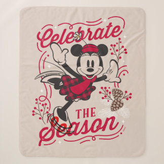 Minnie Mouse | Celebrate The Season Sherpa Blanket