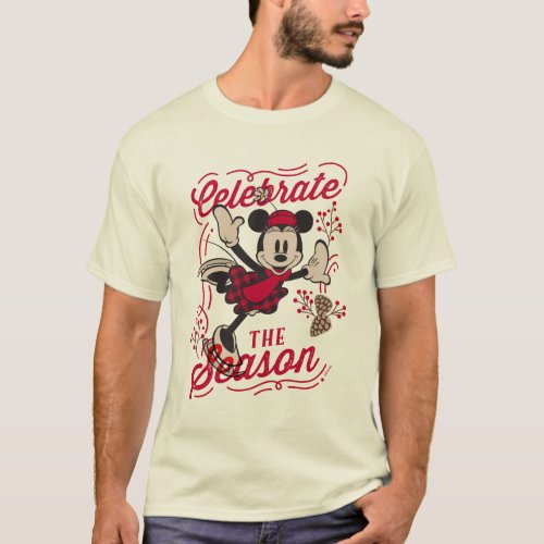 Minnie Mouse  Celebrate The Season T_Shirt