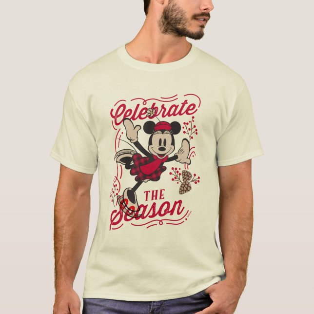 Minnie Mouse | Celebrate The Season T-Shirt (Front)