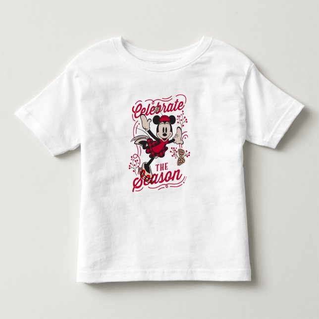 Minnie Mouse | Celebrate The Season Toddler T-shirt (Front)