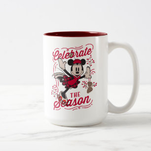 Minnie Mouse   Celebrate The Season Two-Tone Coffee Mug