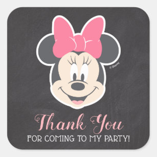 LONGYU 150Pcs Minnie Mouse Head Stickers Big Size 2.73 x 2.62 Inch PVC  Mickey Stickers Children's Birthday Party Decorations Supplies-Perfect for