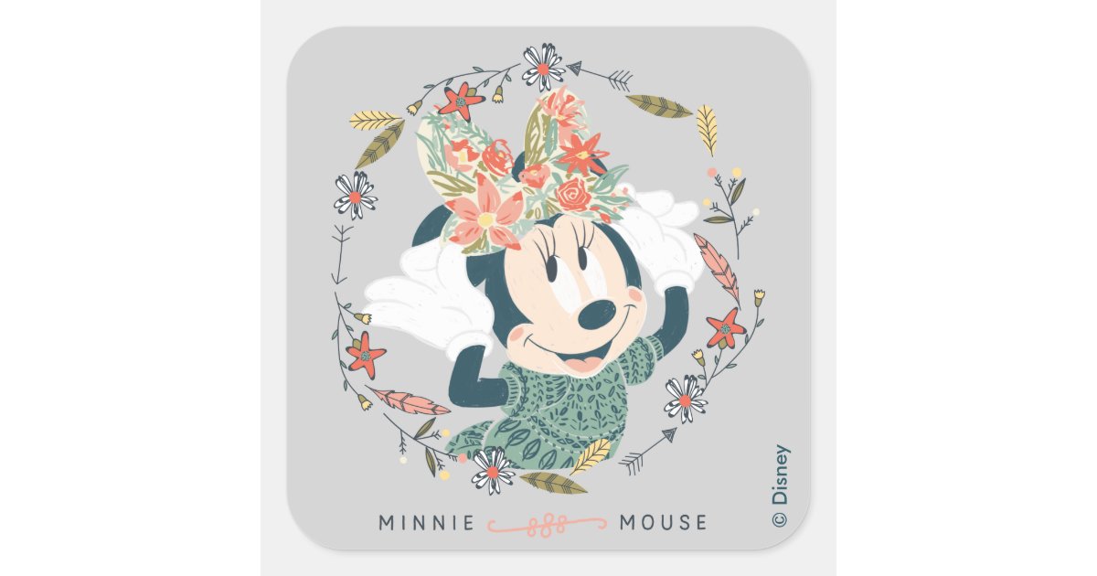 Minnie Mouse Pink Trend Sticker, Zazzle