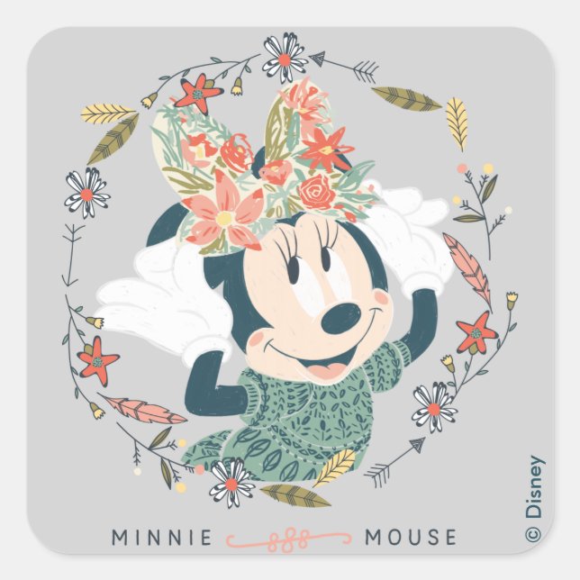 Minnie Mouse | Chase Adventure Square Sticker (Front)