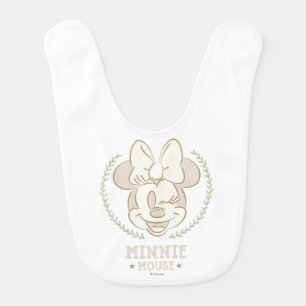 Minnie Mouse Cheer Minimal Infant Doodle Baby Bib