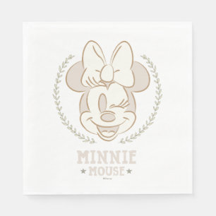 Minnie Mouse Cheer Minimal Infant Doodle Napkins