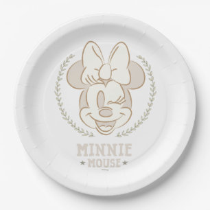 Minnie Mouse Cheer Minimal Infant Doodle Paper Plates