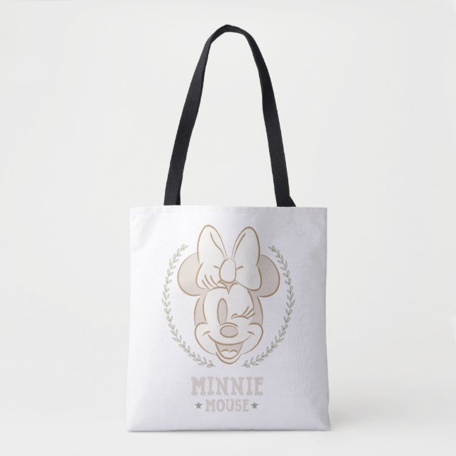 Minnie Mouse Cheer Minimal Infant Doodle Tote Bag (Front)