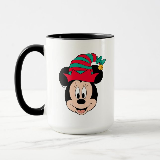 Minnie Mouse | Christmas Elf Hat Mug (Left)