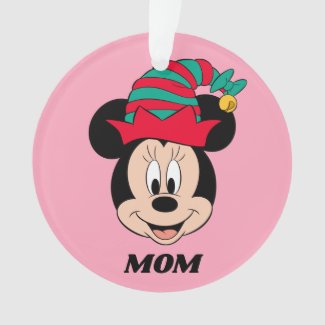 Minnie Mouse | Christmas Elf Hat Ornament