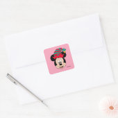 Minnie Mouse | Christmas Elf Hat Square Sticker (Envelope)