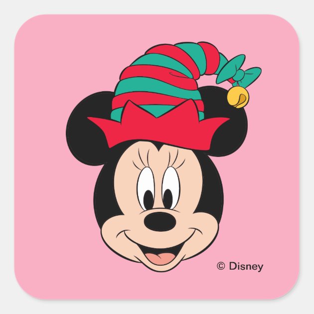 Children's Xmas Disney Gift Tree Mickey or Minnie Mouse Personalised Wooden Tag 