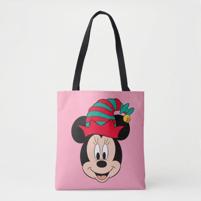 Minnie Mouse | Christmas Elf Hat Tote Bag (Front)